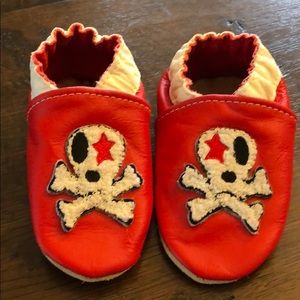 Jack and lily leather shoe baby